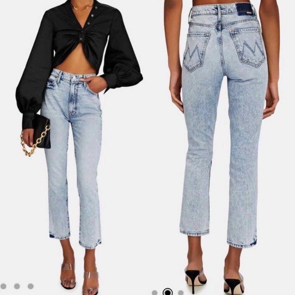 Mother Superior Denim The Swooner Rascal Hi Rise Ankle 28 Signs & Symbols Jeans